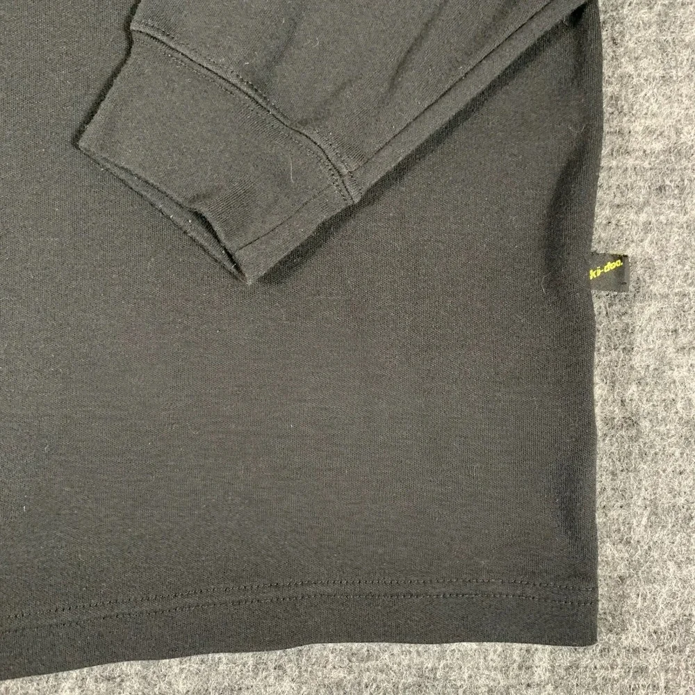 VTG Ski Doo Shirt Mens Medium Black Turtleneck Long Sleeve Racing Snowmobile